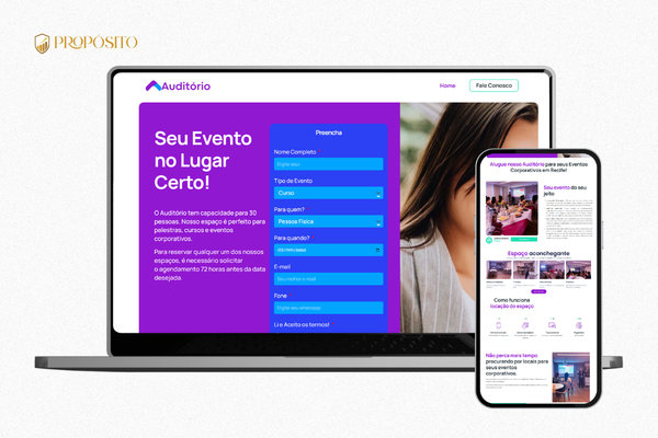 Desenvolvimento de Site para aluguel de sala para treinamentos